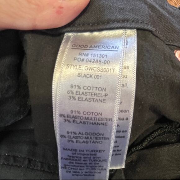 Good American Good Waist Crop Length Straight Leg High Waisted Jeans Size 14/32 - Picture 8 of 12